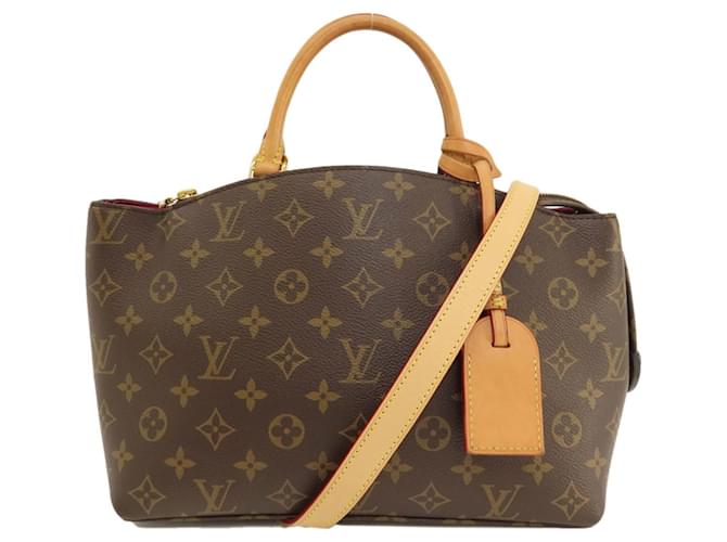 Louis Vuitton Pallais PM Marrom Lona  ref.1405054