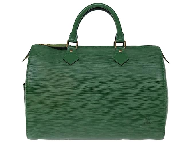 Louis Vuitton Speedy 30 Verde Pelle  ref.1405056