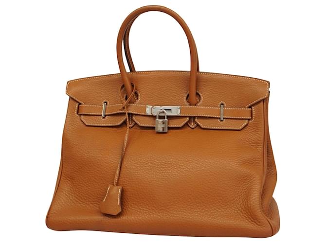 Hermès Birkin 35 Castaño Cuero  ref.1405061