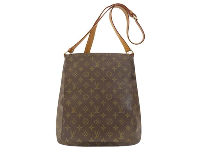 Louis Vuitton Musette Salsa Castaño Lienzo  ref.1405074