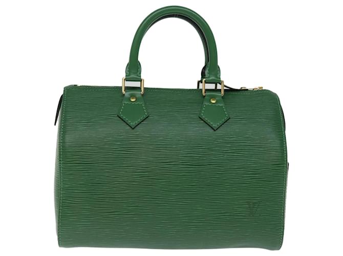 Louis Vuitton Speedy 25 Verde Couro  ref.1405078