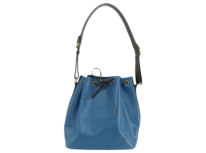 Noe Louis Vuitton Petit Noé Azul Couro  ref.1405098