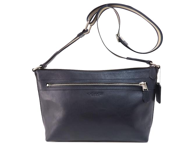 Coach Navy blue Leather  ref.1405113