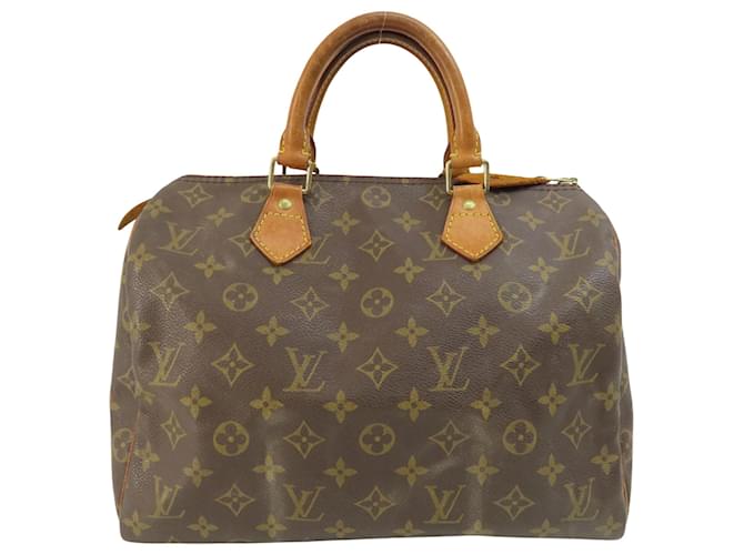 Louis Vuitton Speedy 30 Marrom Lona  ref.1405115