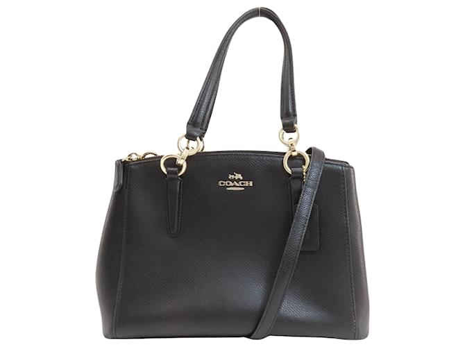 Coach Entrenador Negro Cuero  ref.1405126