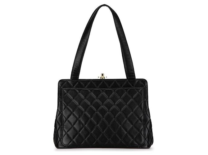 Chanel Quilted Caviar Tote Bag Leder Tote Bag in gutem Zustand  ref.1405163