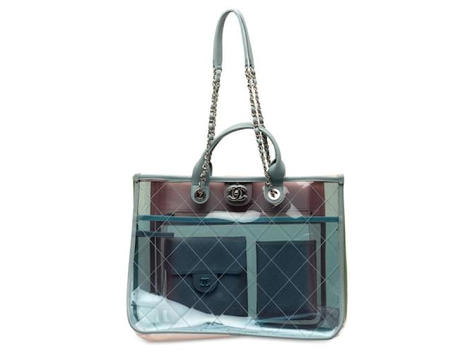 Chanel Coco Splash Shopping Tote Sacola de plástico A57411 Em uma boa condição  ref.1405183