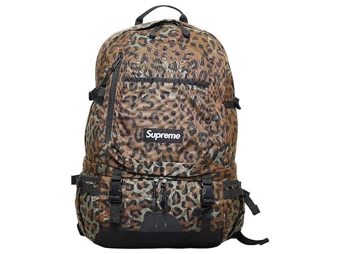 Supreme leopard backpack best sale