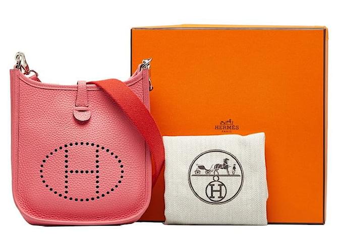 Hermès Bolsa de ombro de couro Hermes Clemence Evelyne TPM em bom estado  ref.1405246