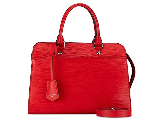 Louis Vuitton Epi Vaneau MM Leather Handbag M51246 in Very Good Condition Red  ref.1405263