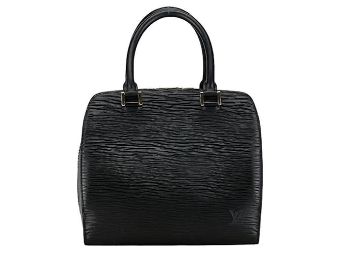 Bolso de mano de cuero Epi Pont Neuf Louis Vuitton M52052 en muy buen estado Negro  ref.1405265