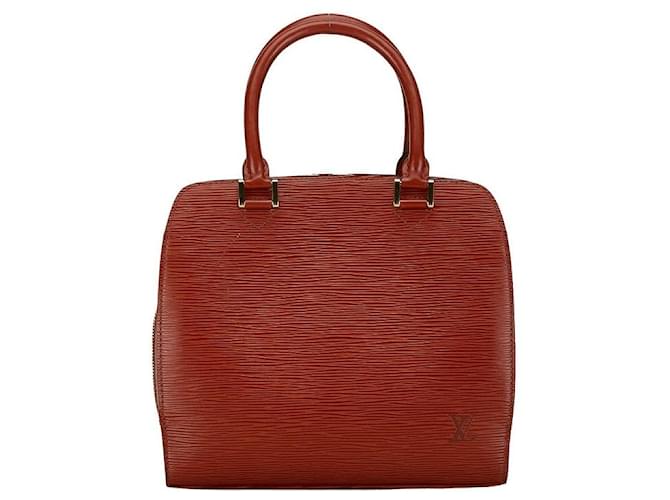 Sac à main en cuir Epi Pont Neuf Louis Vuitton N52053 en très bon état Marron  ref.1405266