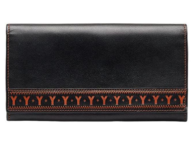 Yves Saint Laurent Leather Flap Long Wallet Leather Long Wallet in Good condition  ref.1405294