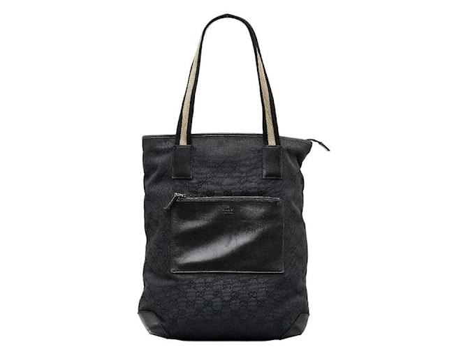 Sac à main tote en toile GG Gucci 0190401 en bon état Noir  ref.1405305