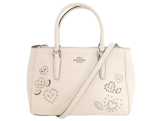 Coach caryall White Leather  ref.1405345