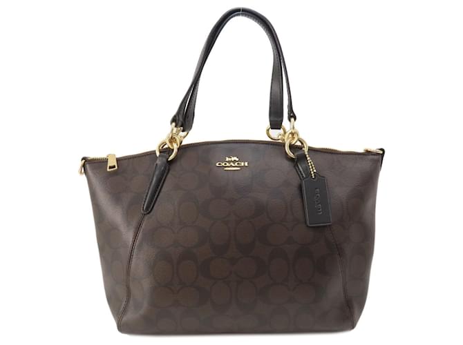 Coach Signature Brown Cloth  ref.1405348