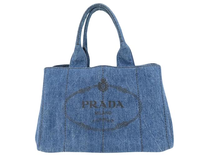 Tote Prada Canapa Jean Bleu  ref.1405349