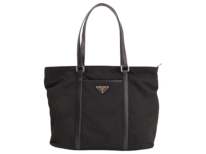 Tote Prada Tessuto Nero Sintetico  ref.1405356