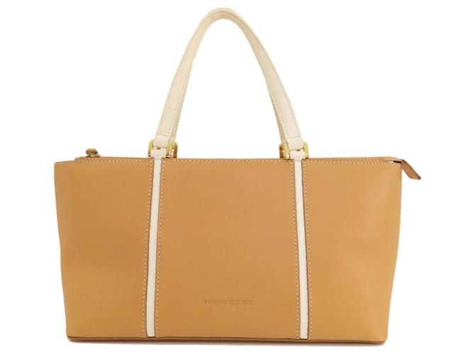 Burberry Cabas Beige Leather  ref.1405397