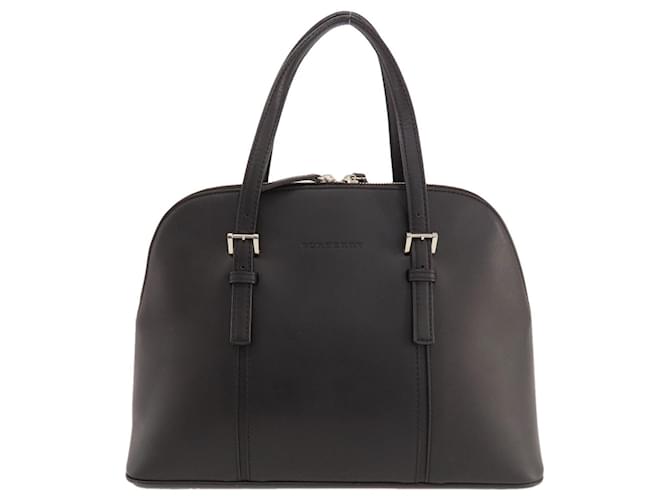 Burberry Preto Couro  ref.1405411