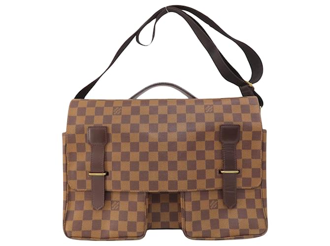 Louis Vuitton Broadway Marrom Lona  ref.1405419