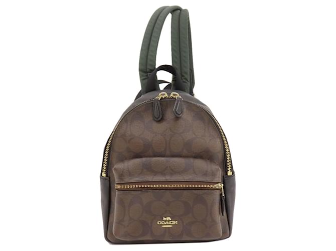 Coach Signature de l'entraîneur Toile Marron  ref.1405435