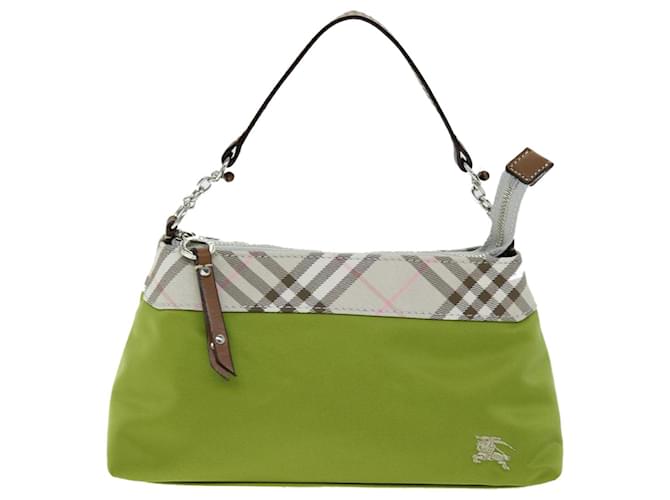 Burberry Nova Check Green Synthetic  ref.1405442