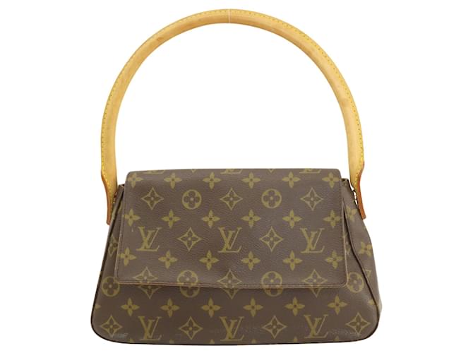 Louis Vuitton Mini looping Brown Cloth  ref.1405445