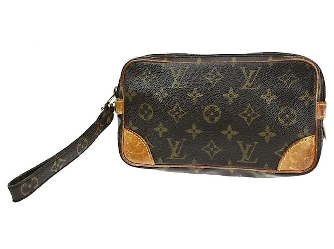 Louis Vuitton Marly Dragonne Marrone Tela  ref.1405448