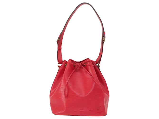 Noe Louis Vuitton Petit Noé Roja Cuero  ref.1405450