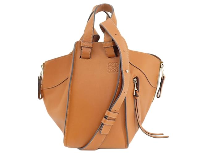 Loewe Hammock Brown Pony-style calfskin  ref.1405462