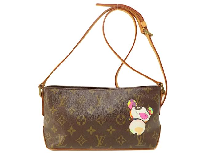 Louis Vuitton Trotteur Brown Cloth  ref.1405465