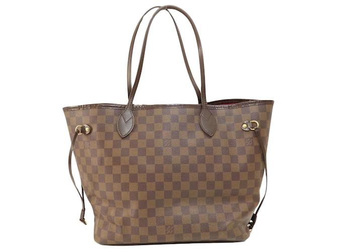 Louis Vuitton Neverfull MM Braun Leinwand  ref.1405470