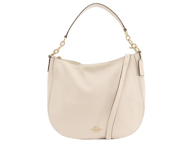 Coach Treinador Branco Couro  ref.1405474