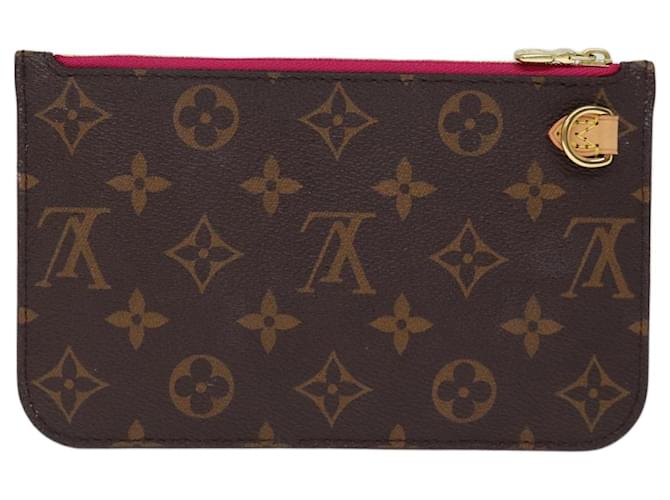 Louis Vuitton Neverfull Pouch Brown Cloth  ref.1405510