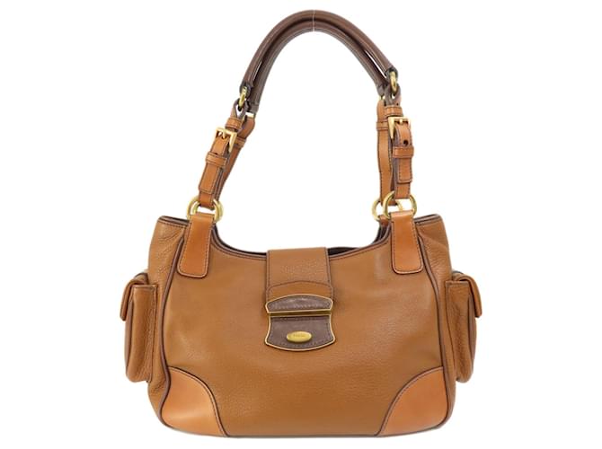 Prada Daino Brown Leather  ref.1405521