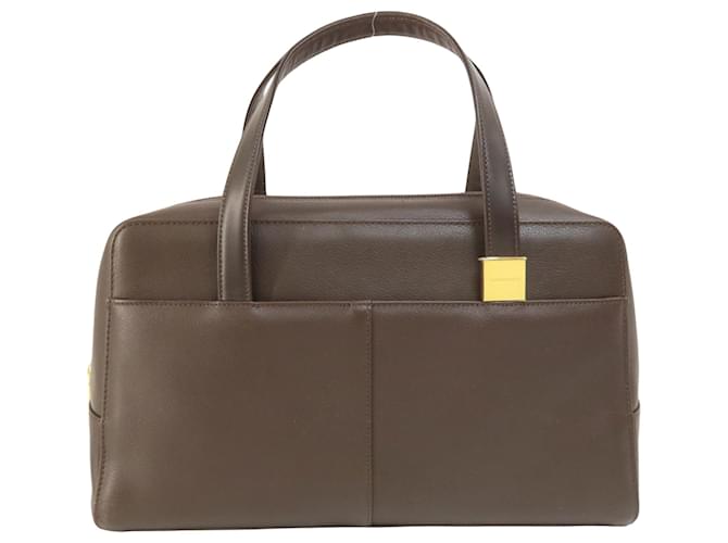 BURBERRY Braun Leder  ref.1405536