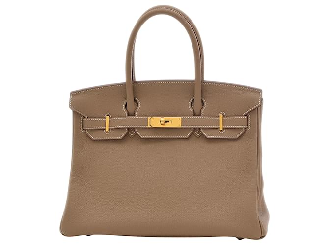 Hermès Birkin 30 Castaño Cuero  ref.1405559