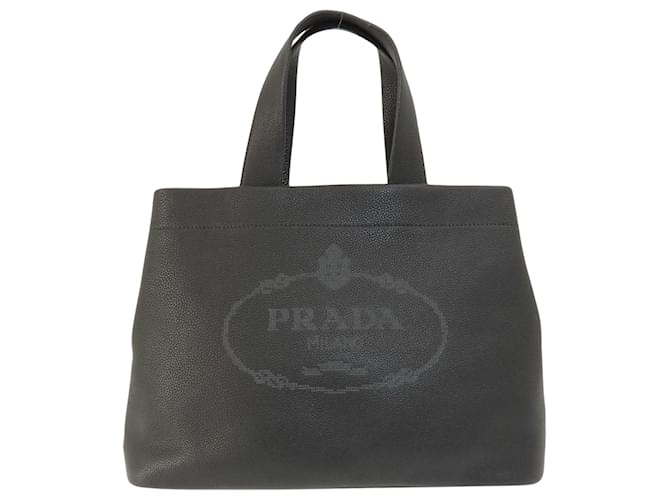 Tote Prada Black Leather  ref.1405562