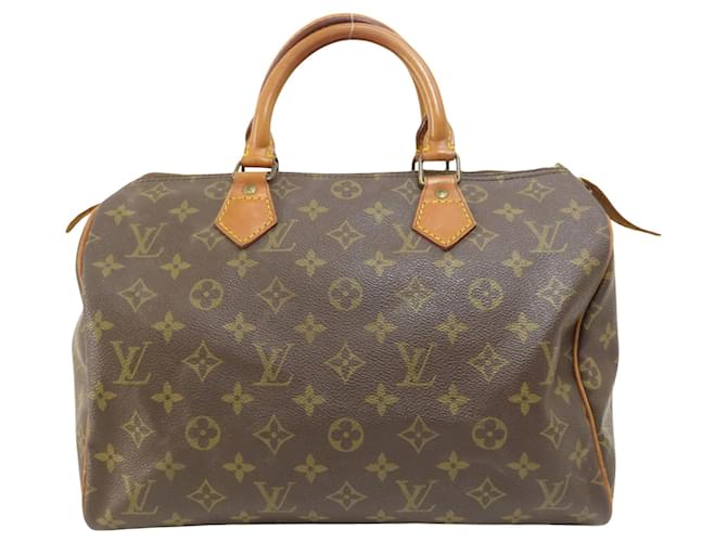 Louis Vuitton Speedy 30 Marrone Tela  ref.1405573