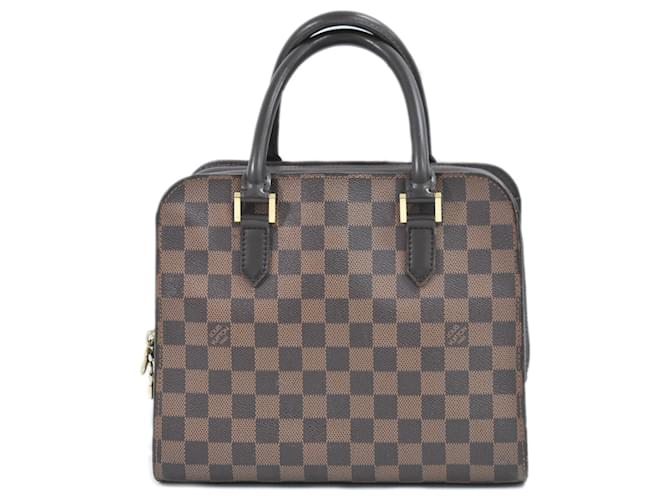 Louis Vuitton Triana Marrom Lona  ref.1405583