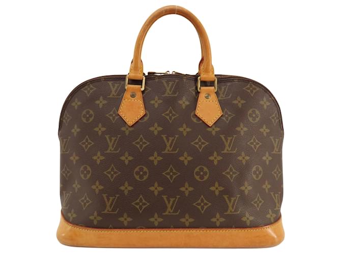 Louis Vuitton Alma Marrom Lona  ref.1405610