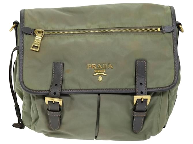 Prada Tessuto Khaki Synthetisch  ref.1405620