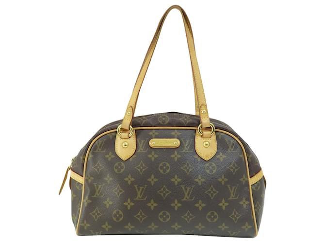 Louis Vuitton Montorgueil Marrom Lona  ref.1405665