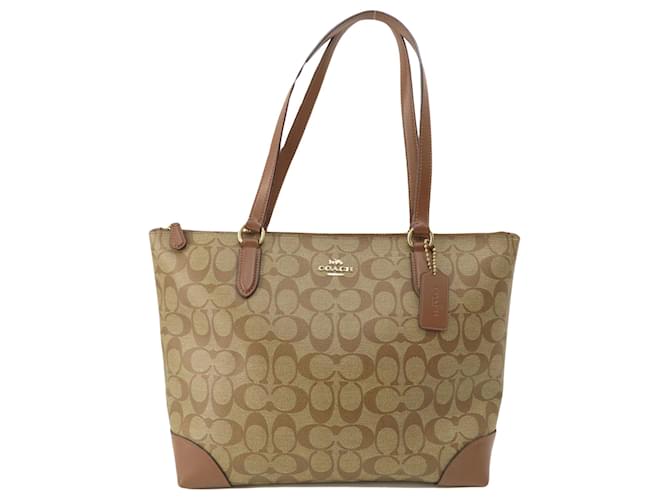 Coach Firma dell'allenatore Marrone Tela  ref.1405666