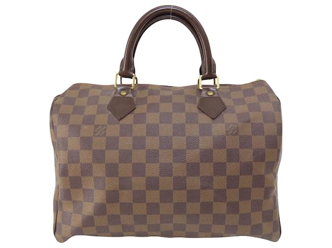 Louis Vuitton Speedy 30 Marrom Lona  ref.1405688