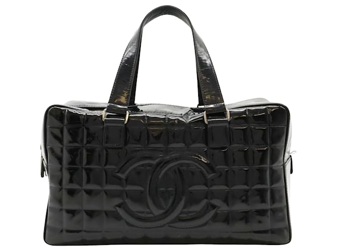 Timeless Chanel Schokoriegel Schwarz Leder  ref.1405691