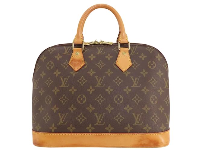 Louis Vuitton Alma Brown Cloth  ref.1405700