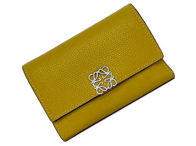 Loewe Anagram Caqui Couro  ref.1405701