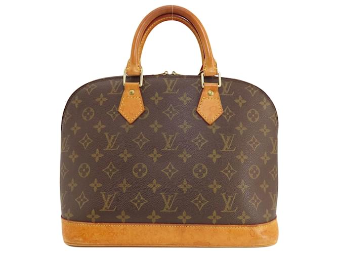 Louis Vuitton Alma Brown Cloth  ref.1405707